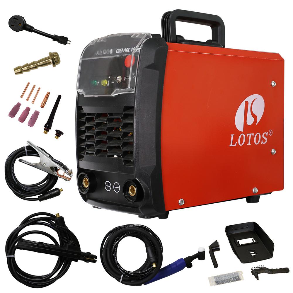 Lotos 140 Amp TIG/Stick DC IGBT Inverter Welder with Auto Adaptive Hot