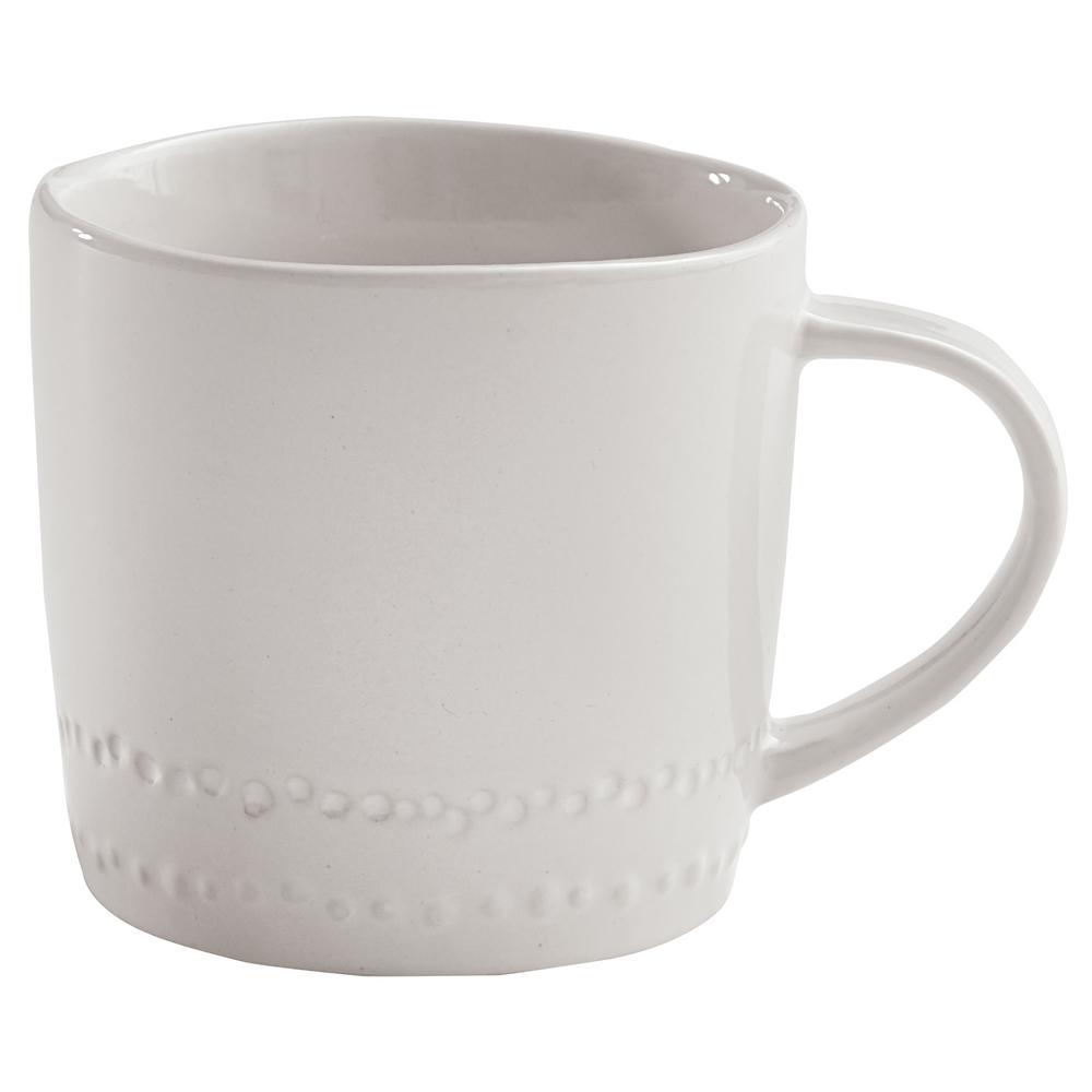 Peyton 8 Oz White Ceramic Coffee Mug Set Of 4 Peyton 8 Oz White Ceramic Coffee Mug Set Of 4