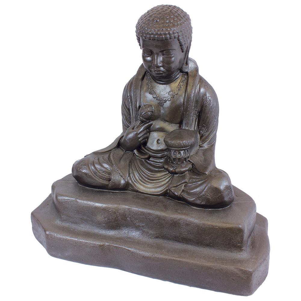 Sitting Buddha Ornament Statue Garden Home Decoration Indoor Outdoor Figurine