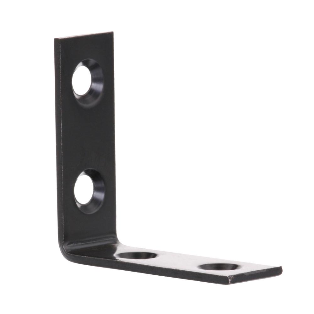 Everbilt 1 2 In Black Corner Brace 4 Pack 20287 The Home Depot - Black Metal Corner Brackets Everbilt 1 2 In Black Corner Brace 4 Pack 20287 The Home Depot - Black Metal Corner Brackets