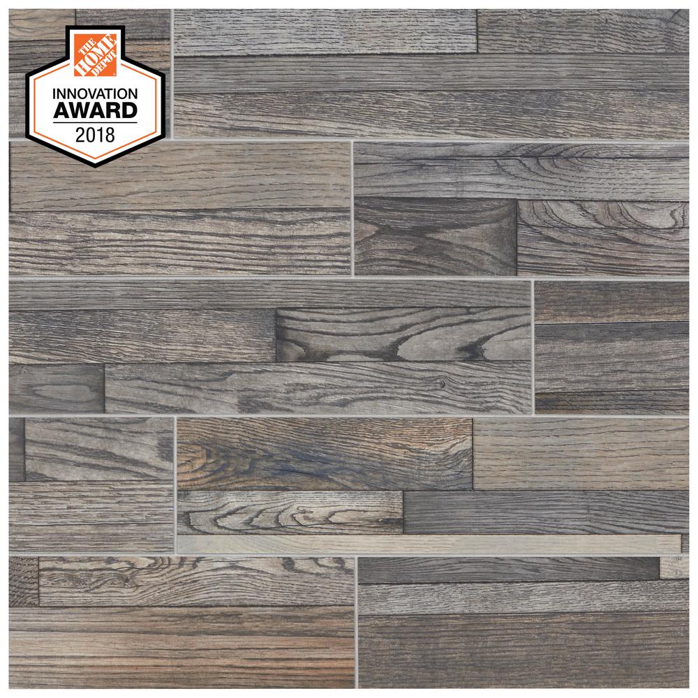 Lifeproof Pewter Wood 6 In X 24, Wall Tiles Home Depot