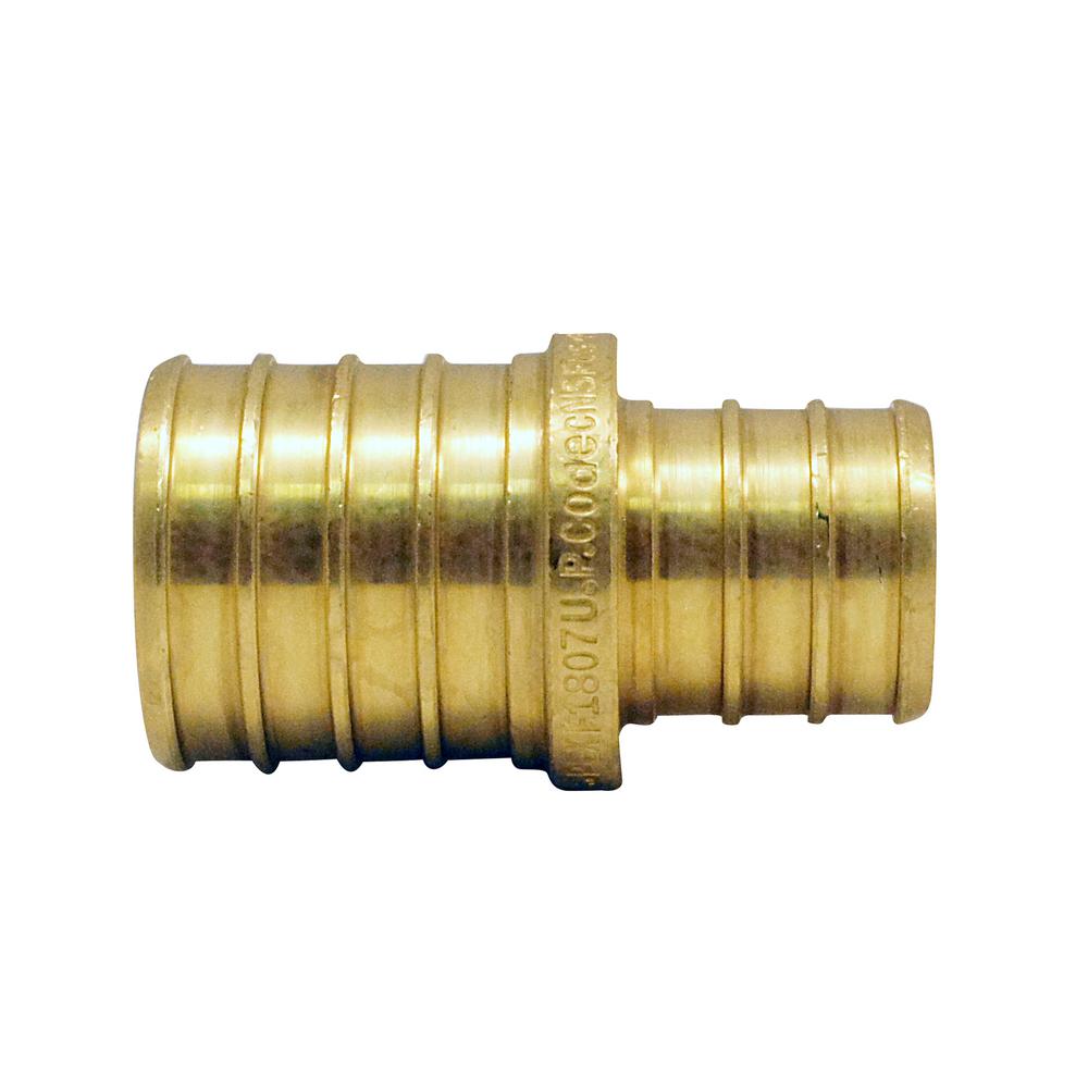 Apollo 1 in. x 3/4 in. Brass PEX Barb Reducing CouplingAPXC341 The