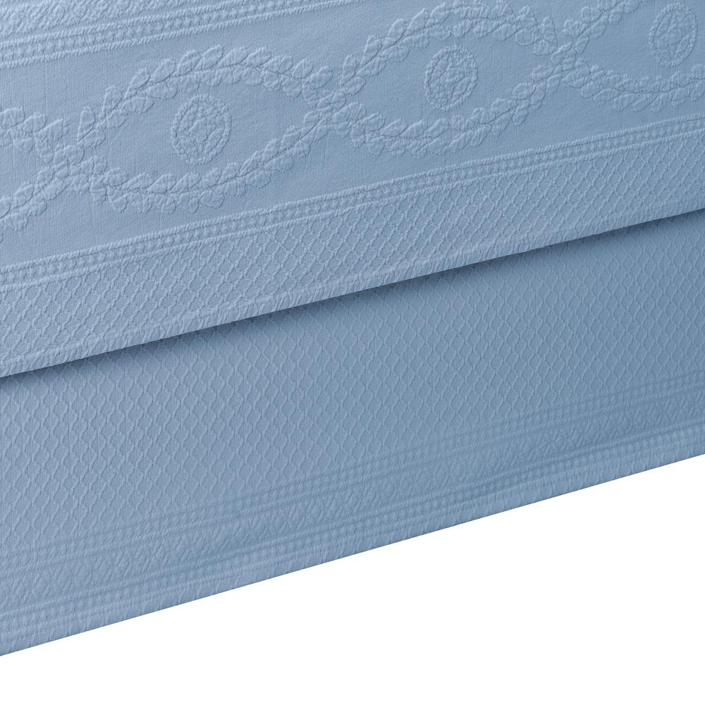 Royal Heritage Home Williamsburg Abby Blue King Bed Skirt Royal Heritage Home Williamsburg Abby Blue King Bed Skirt 048975015391 The Depot