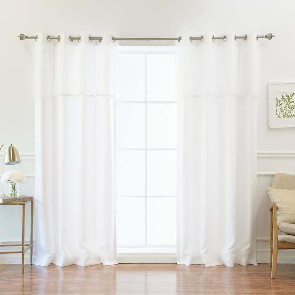 Best Home Fashion 84 In L X 52 In W Umixm Sheer Valance Nordic