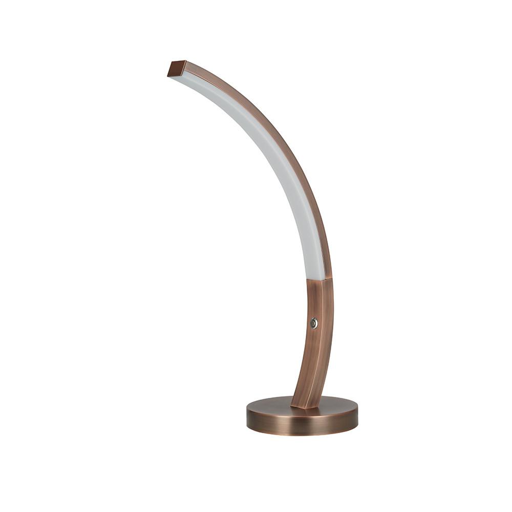 Cresswell 22.75 in. Copper Mid-Century Table Lamp and LED Bulb was $199.99 now $101.49 (49.0% off)