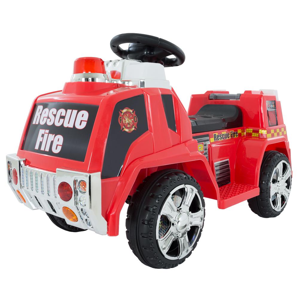 red fire engine toy