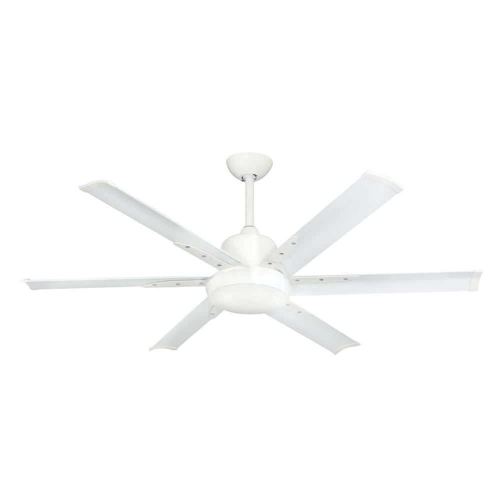 TroposAir DC-6 52 in. Indoor/Outdoor Pure White Ceiling ...