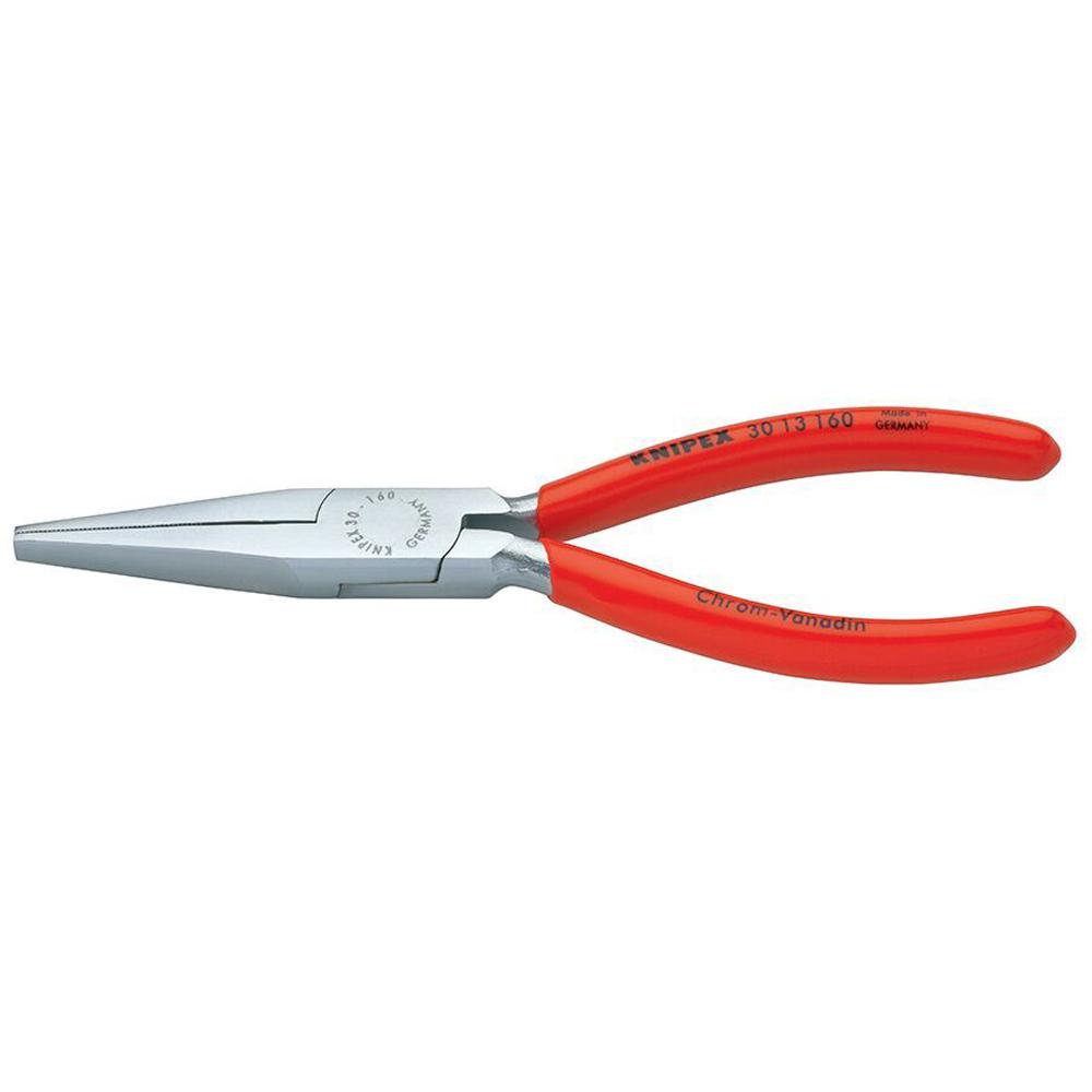 KNIPEX 61/4 in. Long Nose PliersFlat Tips30 13 160 The Home Depot