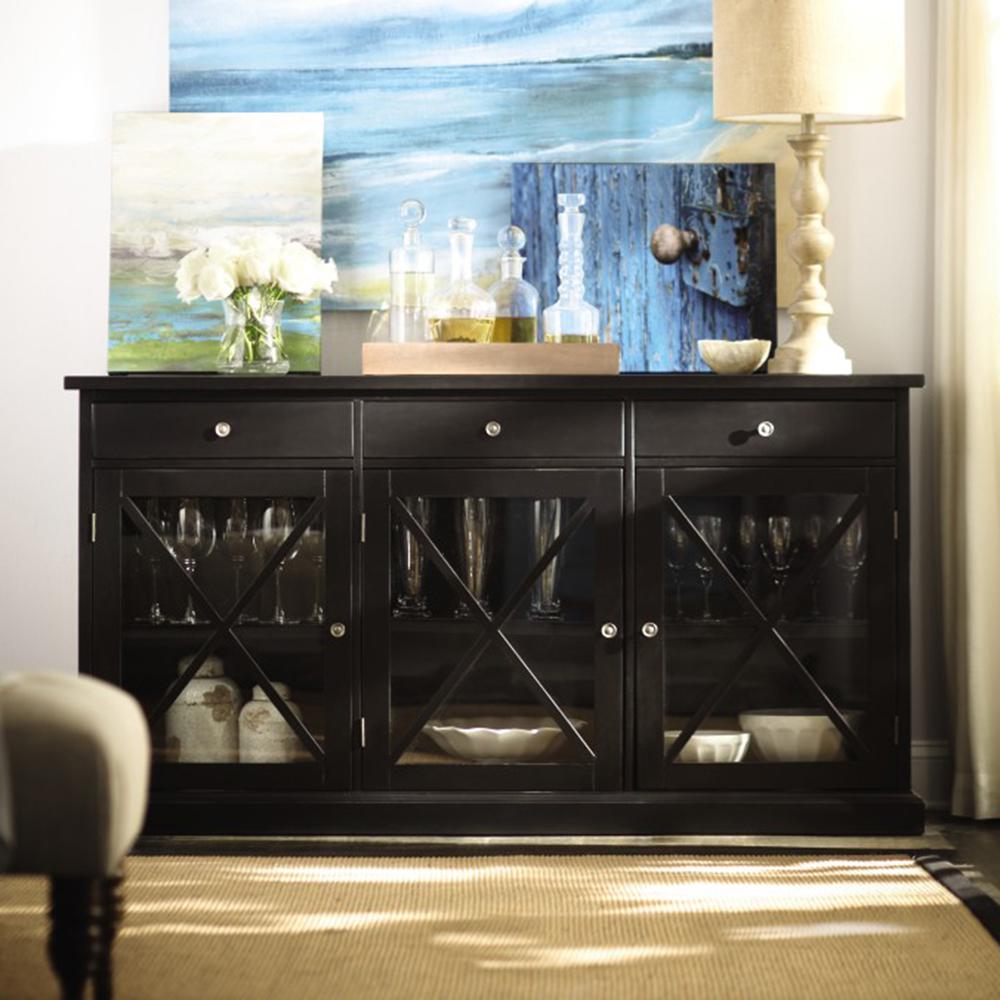 Home Decorators Collection Hampton Black Buffet Sk17912ar2 Wb