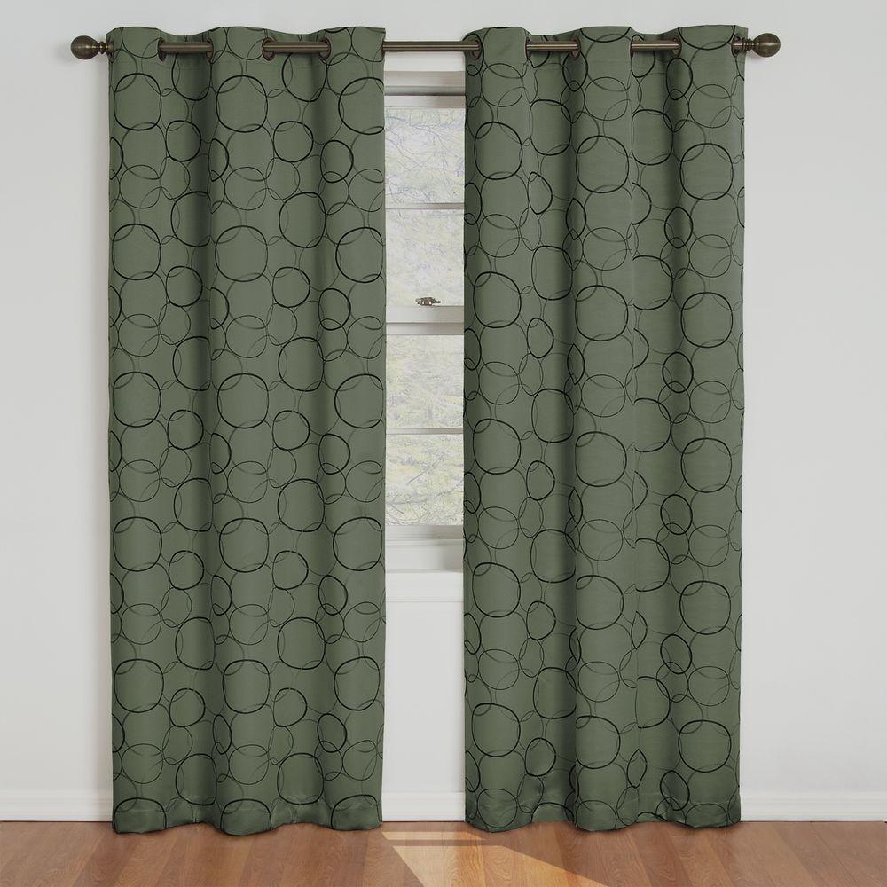 Eclipse Meridian Blackout Sage Curtain Panel, 84 in. Length