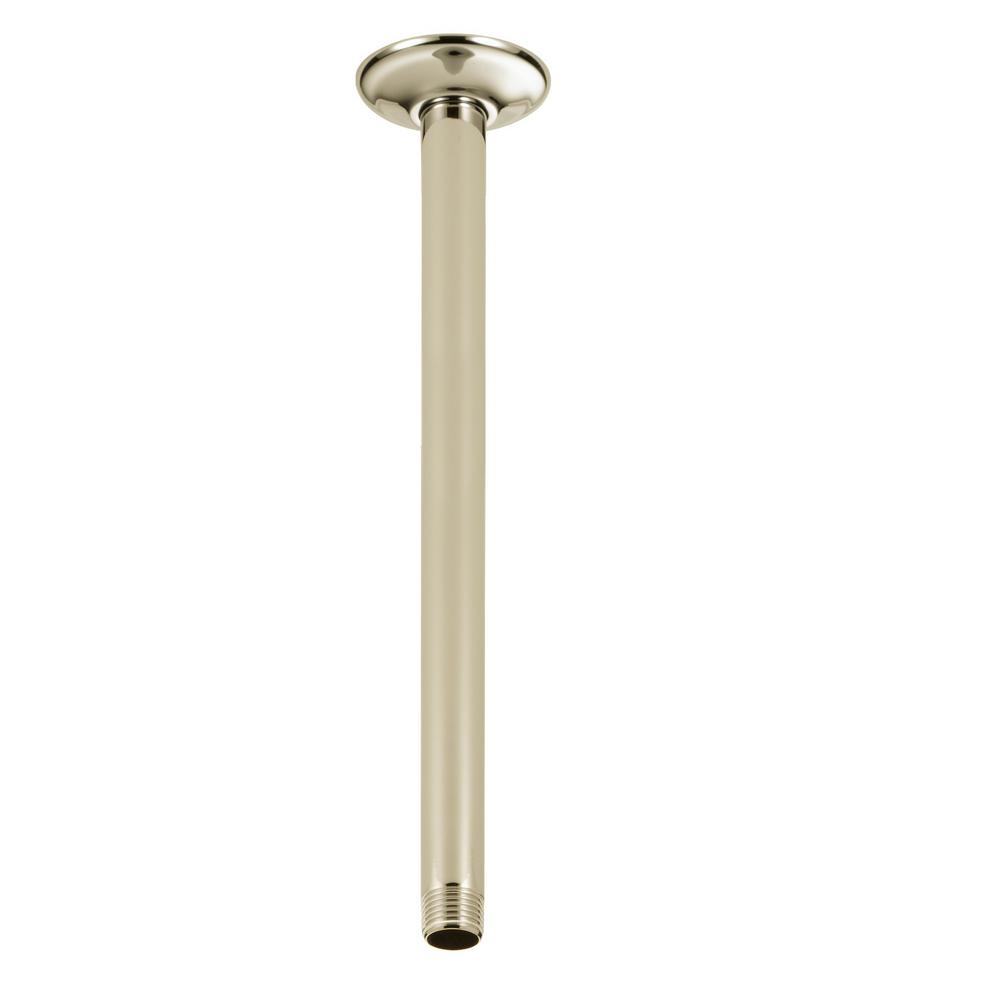 Delta 14 In Ceiling Mount Shower Arm And Polished Nickel U4998 Pn The Home Depot - Delta Shower Arm Extension Brushed Nickel Delta 14 In Ceiling Mount Shower Arm And Polished Nickel U4998 Pn The Home Depot - Delta Shower Arm Extension Brushed Nickel