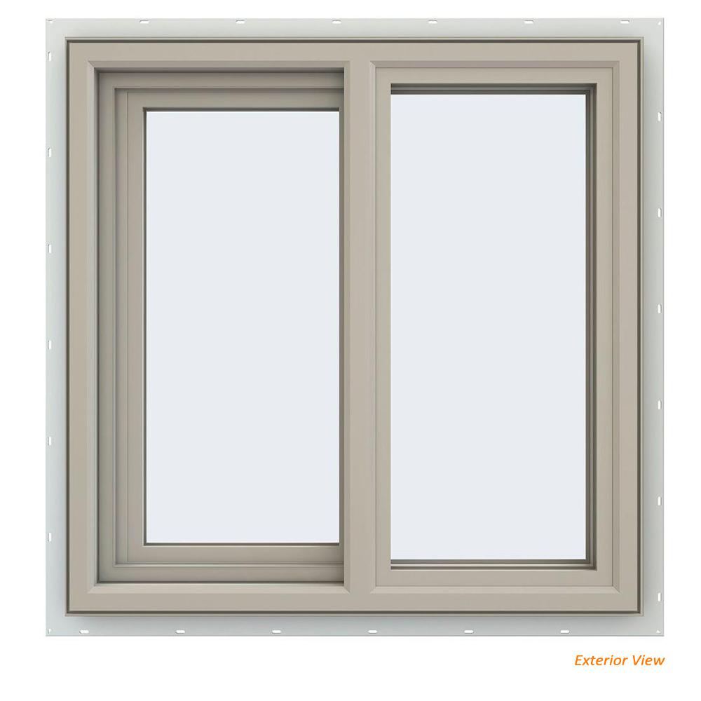 JELD-WEN 23.5 In. X 23.5 In. V-4500 Series Desert Sand Vinyl Left ...