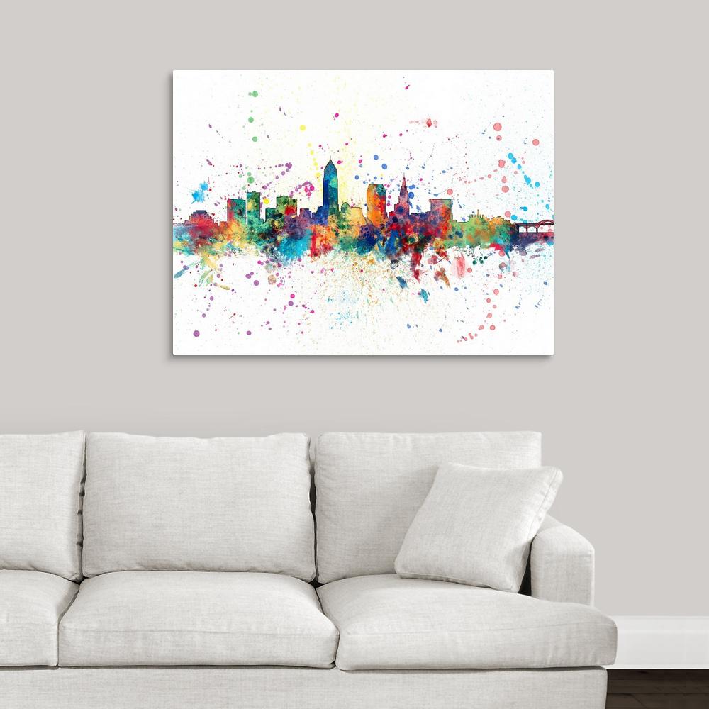Greatbigcanvas Cleveland Ohio Skyline By Michael Tompsett Canvas Wall Art 2448196 24 40x30 The Home Depot - Cleveland Wall Art Greatbigcanvas Cleveland Ohio Skyline By Michael Tompsett Canvas Wall Art 2448196 24 40x30 The Home Depot - Cleveland Wall Art