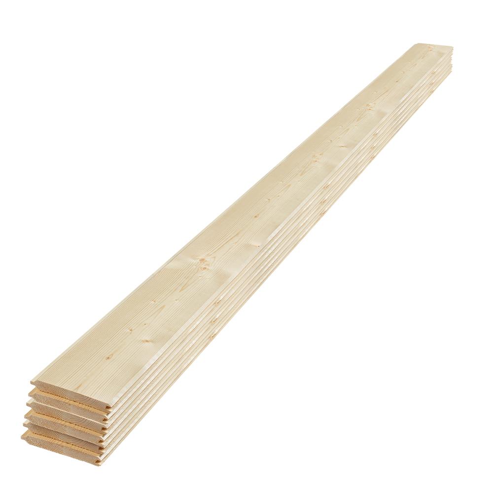 Ufp Edge 1 In X 6 8 Ft Unfinished Pine Tongue And Groove Unfinished Pine