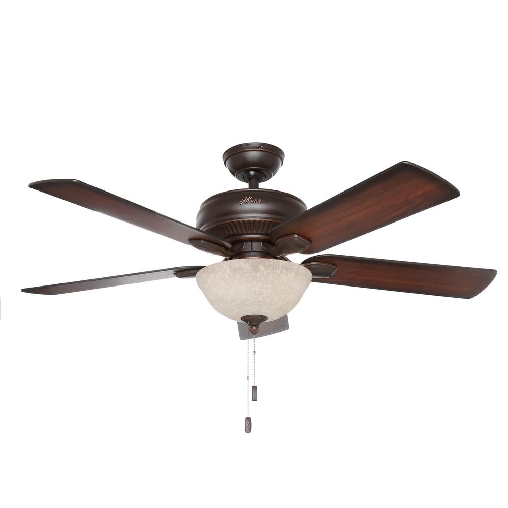 Hunter Contempo 52 In Indoor Brushed Nickel Ceiling Fan