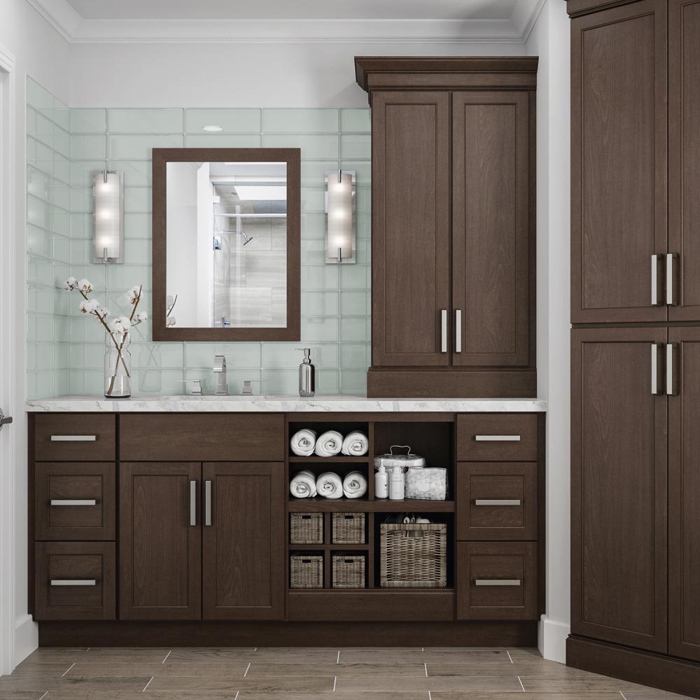 Hampton Bay 3 In W X 96 In H X 0 75 In D Cabinet Filler Strip In Brindle Kafs396 Bdl The Home Depot