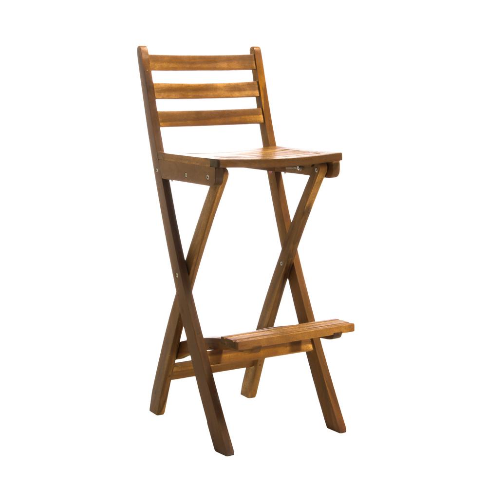 Барный стул складной из дерева