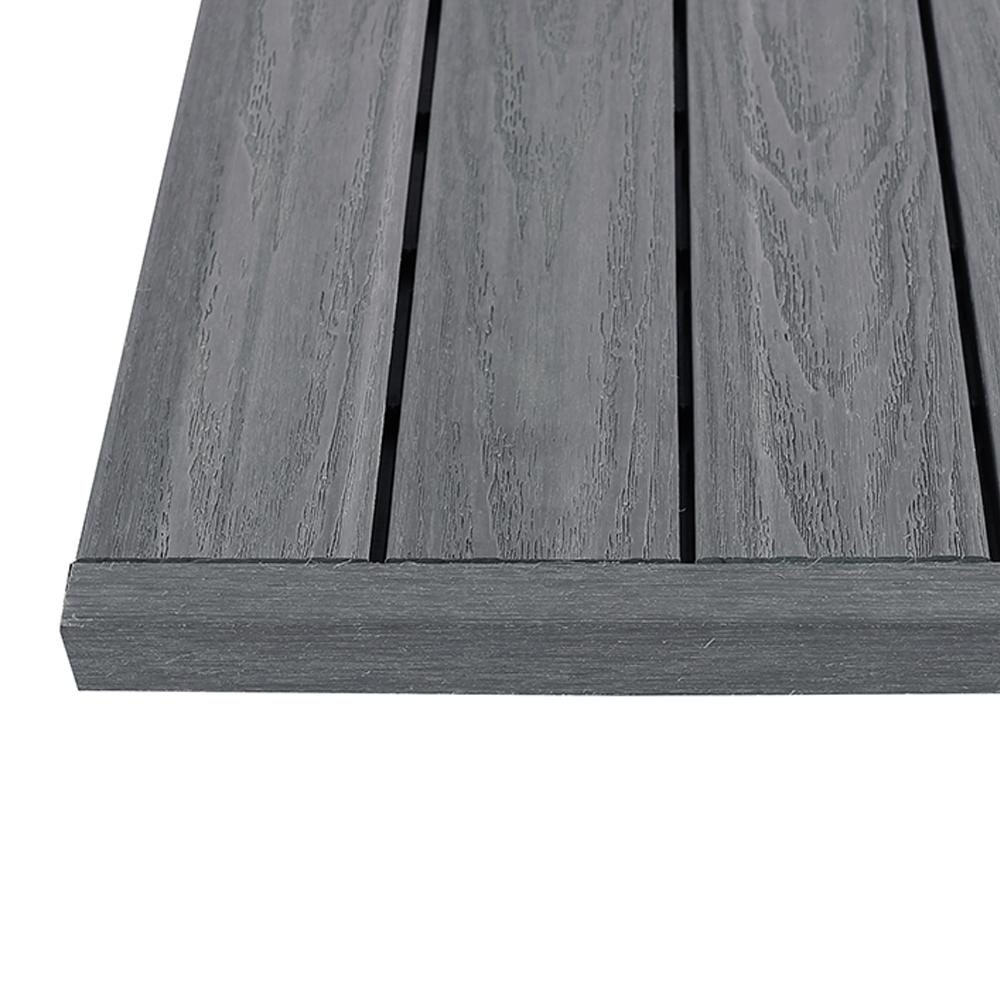 NewTechWood 1/6 ft. x 1 ft. Westminster Gray Quick Deck Composite Deck