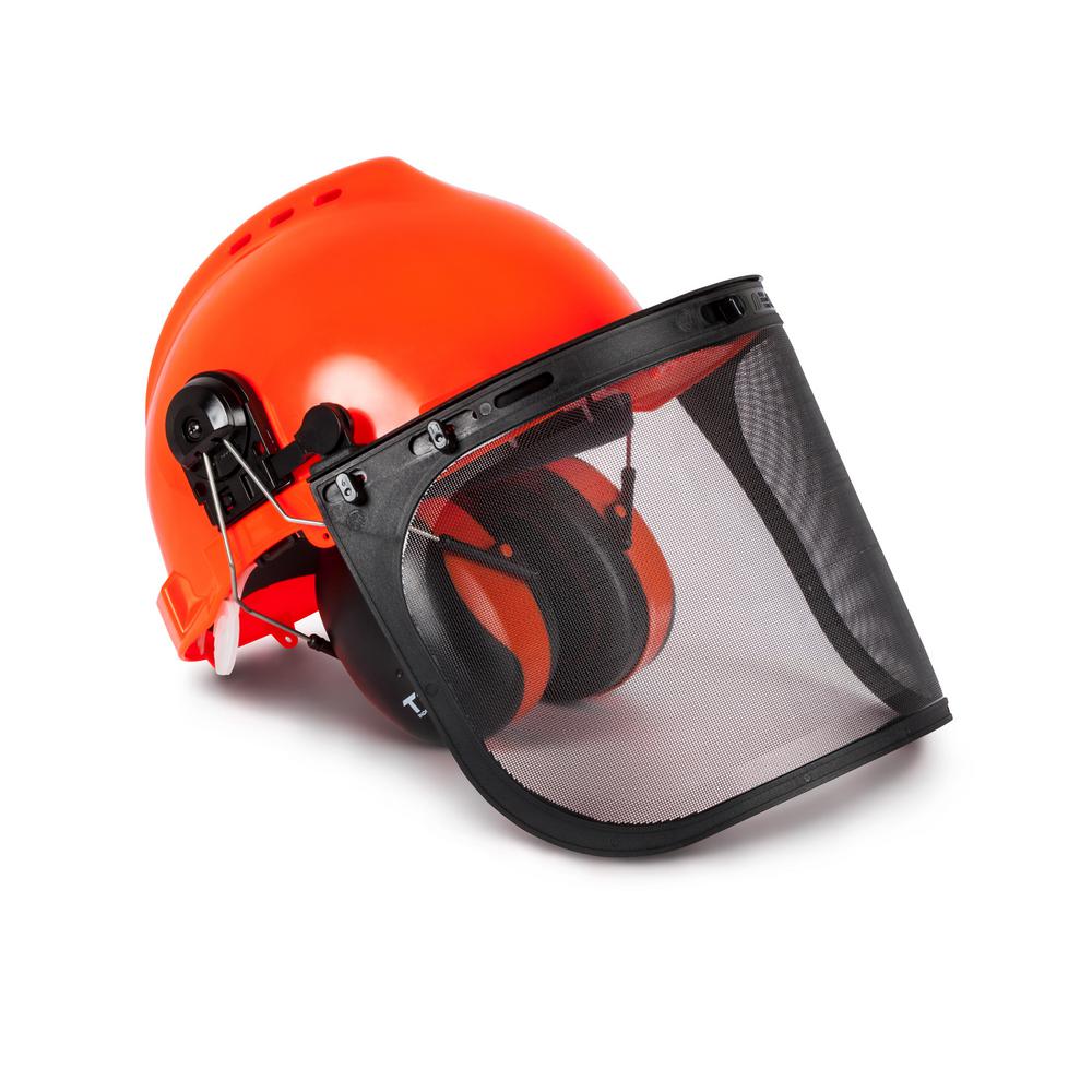 Forestry Safety Helmet Hearing Protection Face Shield System Heavy Duty