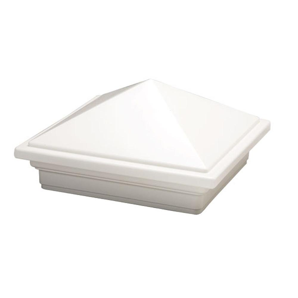 Trex Transcend 4 in. x 4 in. Composite White Pyramid Post Sleeve Cap5457493 The Home Depot