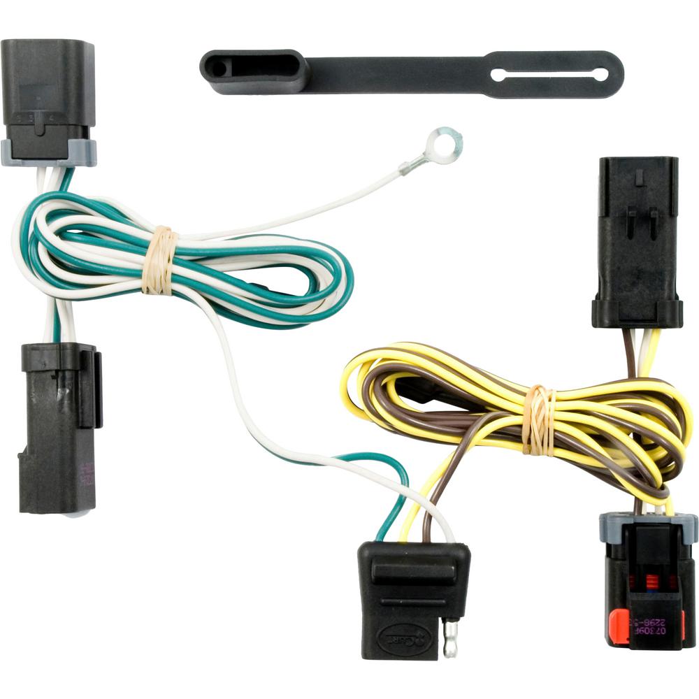 CURT Custom Vehicle-Trailer Wiring Harness, 4-Way Flat, Select Caravan