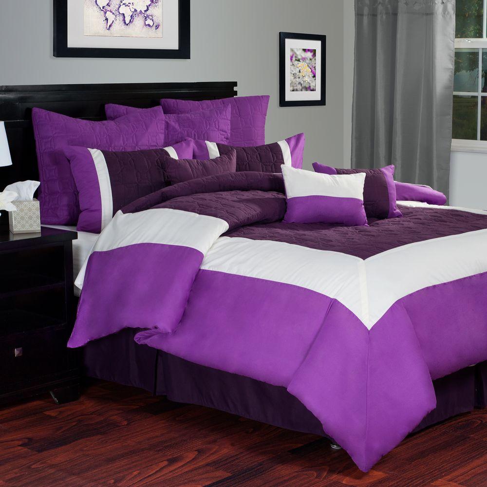 purple bed sets