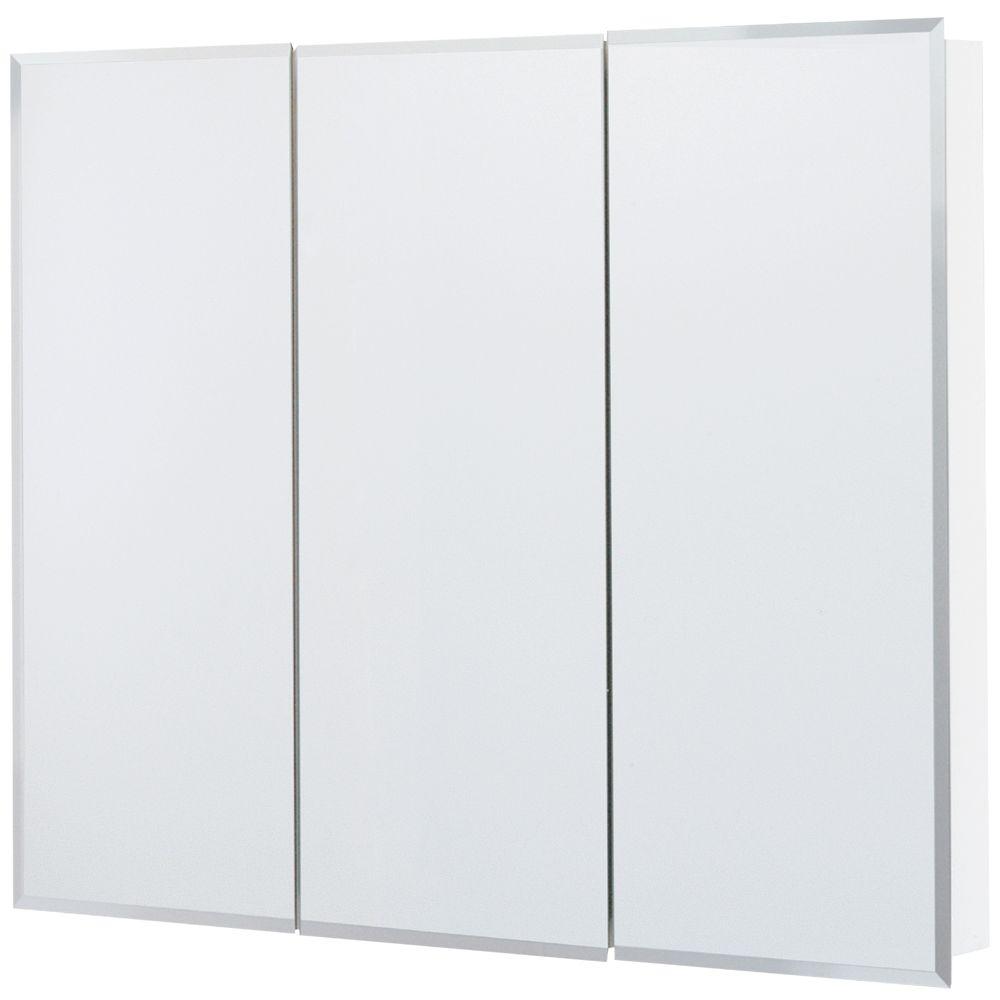 Glacier Bay 36 In X 29 In Frameless Surface Mount Bathroom Medicine Cabinet In Silver T36 Bm The Home Depot