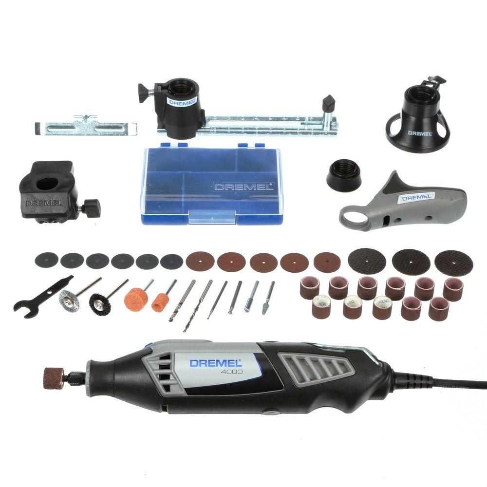 Dremel 4000 Series 16 Amp Corded Variable Speed High Performance Rotary Tool Kit With 36 1597