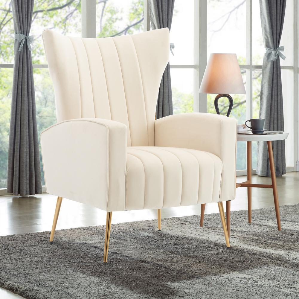 Beige Accent Chairs Chairs The Home Depot