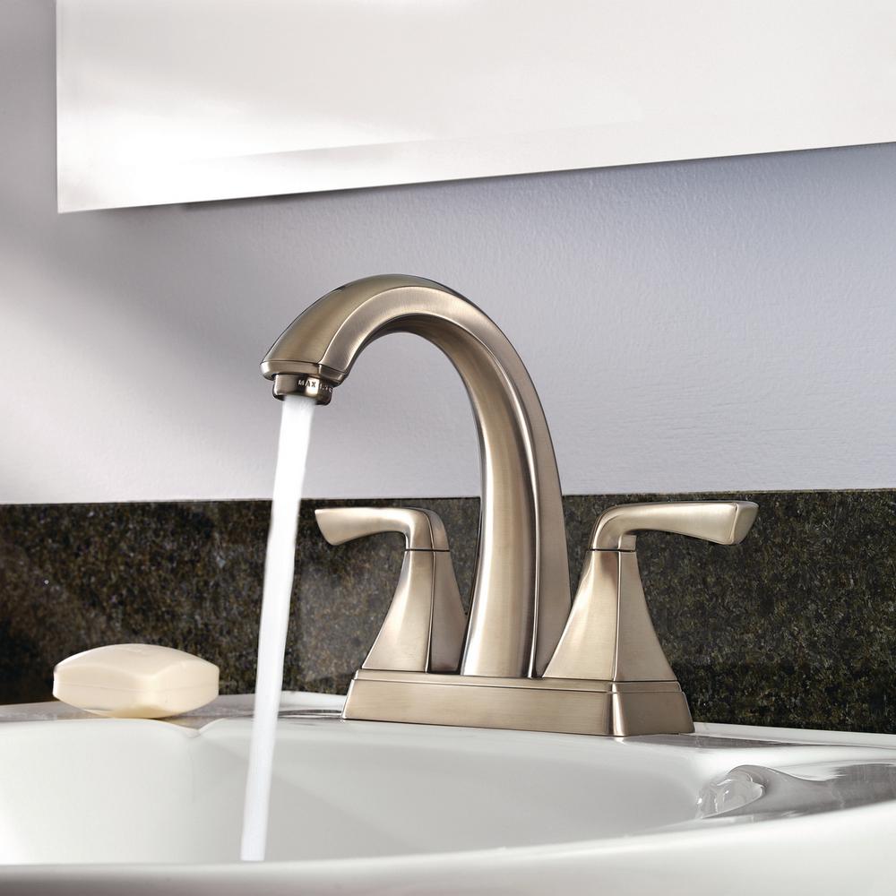 Pfister Selia 4 In Centerset 2 Handle Bathroom Faucet In Brushed