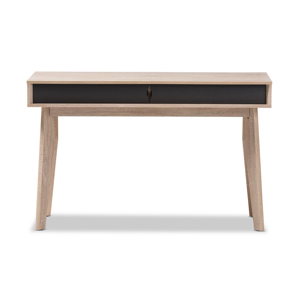 Baxton Studio 2 Drawer Fella Light Brown Wood Desk 28862 Baxton Studio 2 Drawer Fella Light Brown Wood Desk 28862