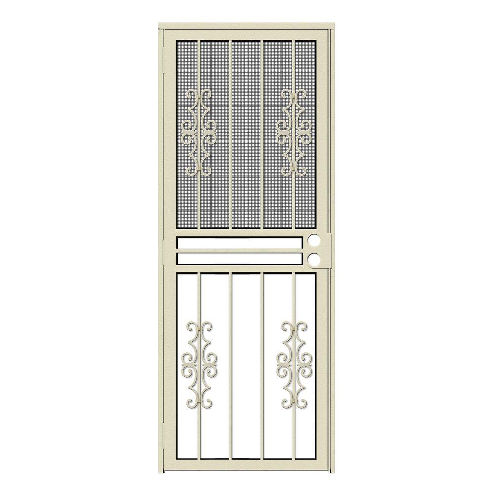 Unique Home Designs 32 in. x 80 in. Watchman Duo Almond Recessed Mount