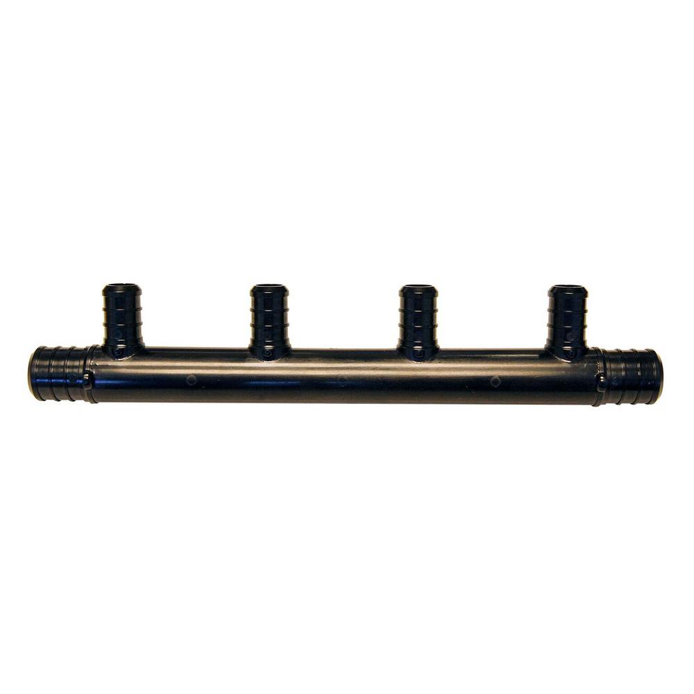 8 Copper Pex Manifold 3/4" with 1/2" Pex Outlets