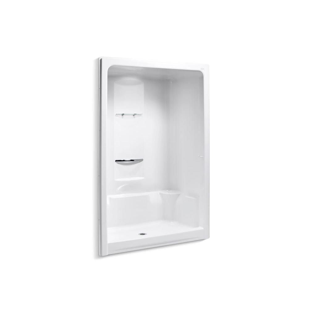 KOHLER Sonata 60 In X 36 In X 90 In Shower Stall In White K 1688 0   White Kohler Shower Stalls Kits K 1688 0 64 1000 