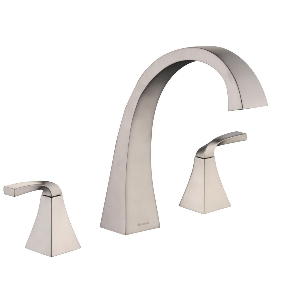 Delta Porter 2 Handle Deck Mount Roman Tub Faucet In Oil Rubbed Bronze