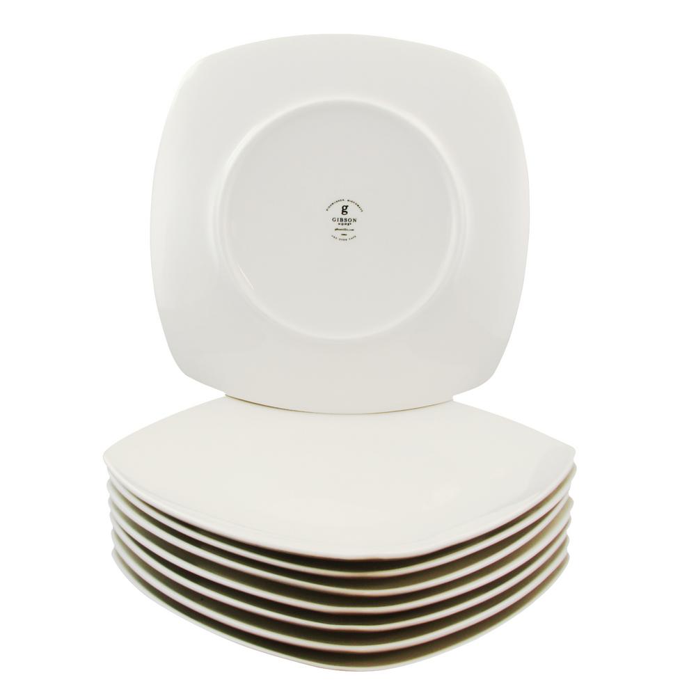 white square dish set