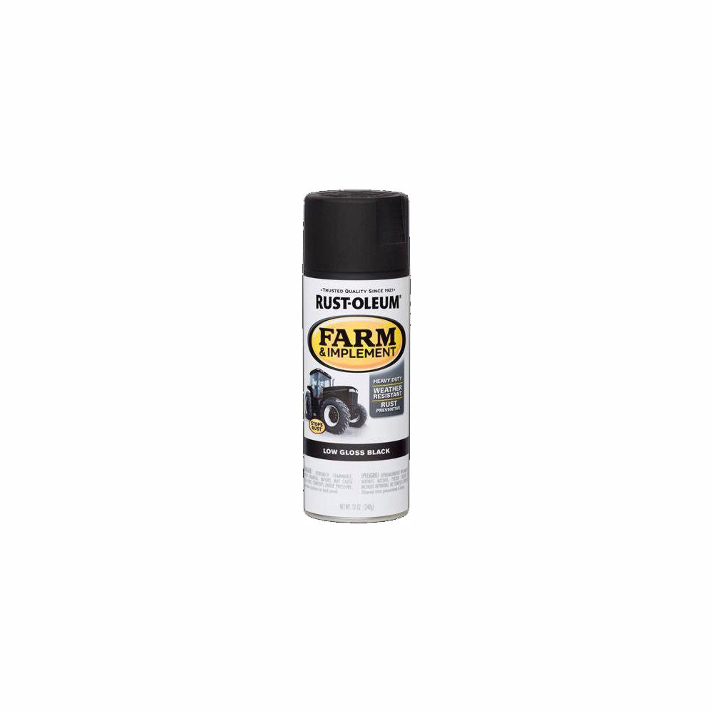 RustOleum 12 oz. Farm Equipment Low Gloss Black Enamel Spray Paint (6Pack)280130 The Home Depot