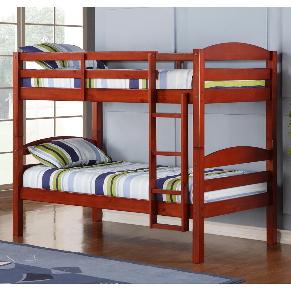 Walker Edison Furniture Company Carolina Twin Over Twin Wood Bunk Bed