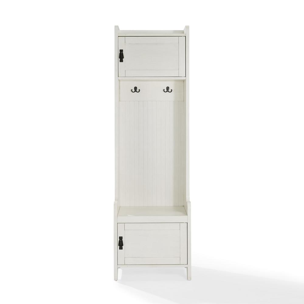 Crosley Fremont White Entryway Tower Cf6016 Wh The Home Depot