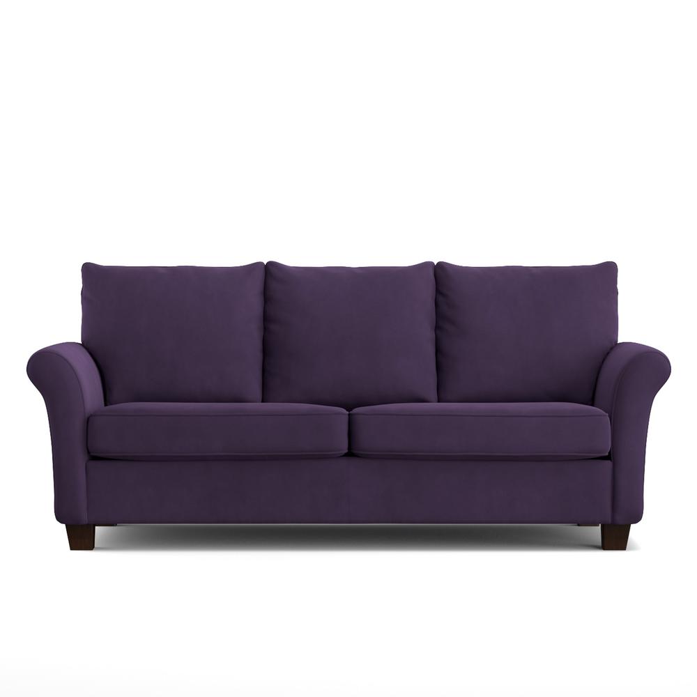 Modern Standard Sofa Purple Sofas Loveseats Living Room Rockford Sofast Sofa In Purple Velvet