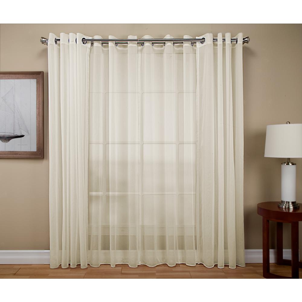 Ricardo Trading Tergaline 108 In W X 96 L Double Wide Sheer 108 In W X 96 L Double Wide Sheer