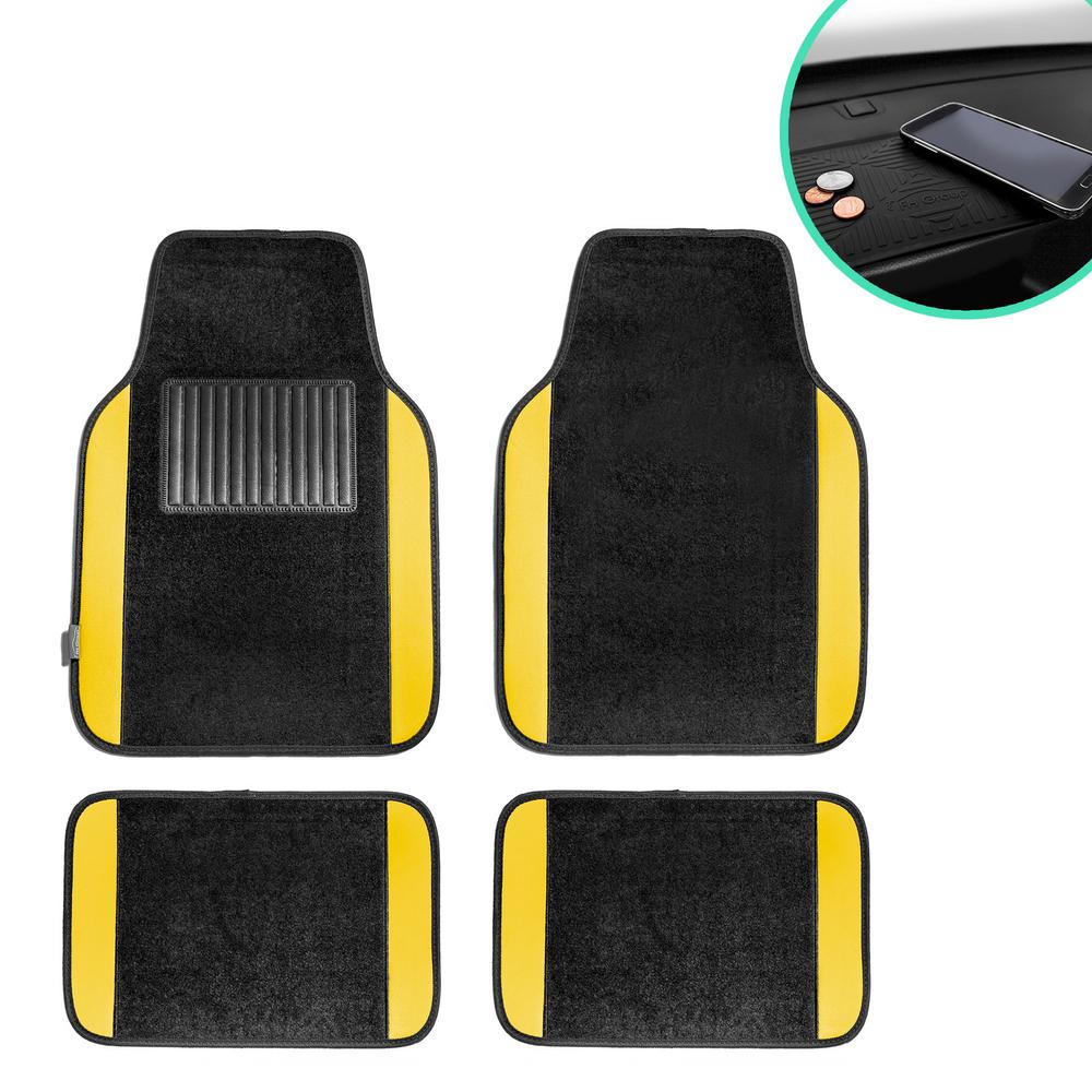 Yellow Floor Mats Interior Car Accessories The Home Depot