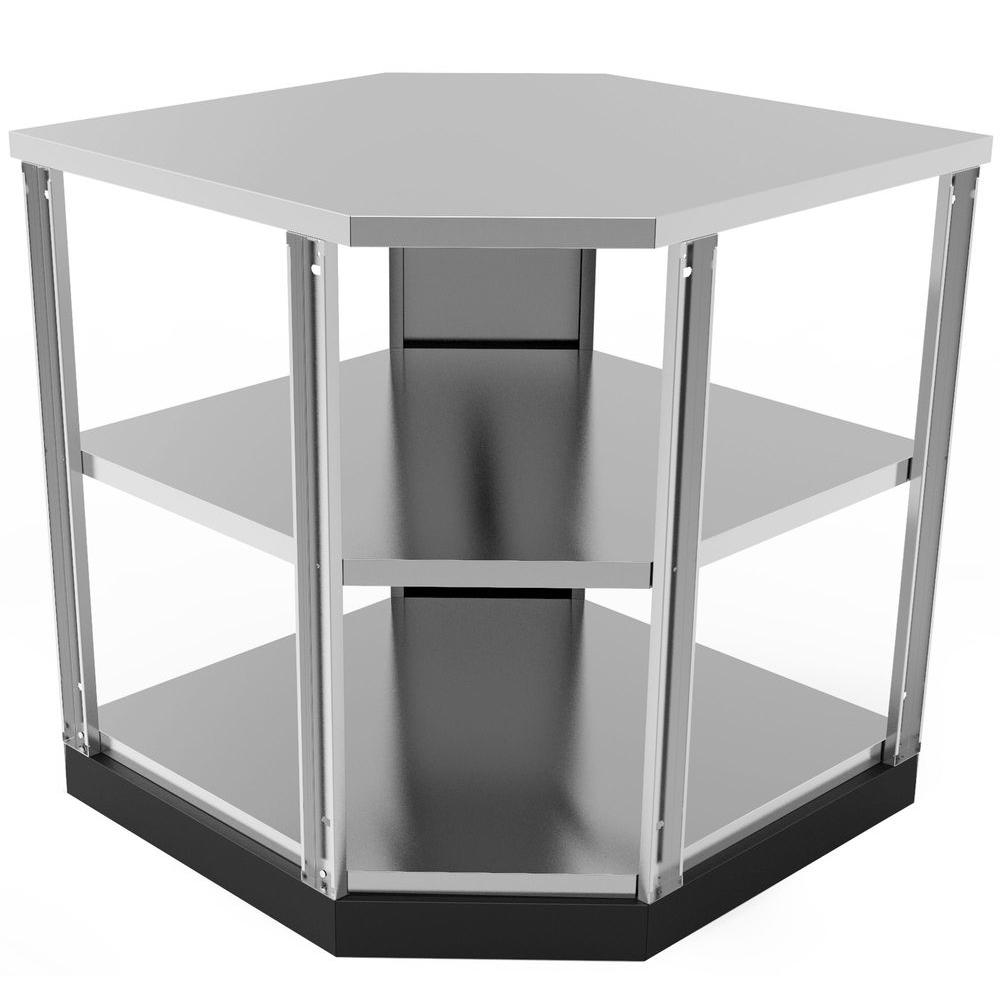 Newage Products Stainless Steel Classic 90 Degree Corner 34x36x34 In