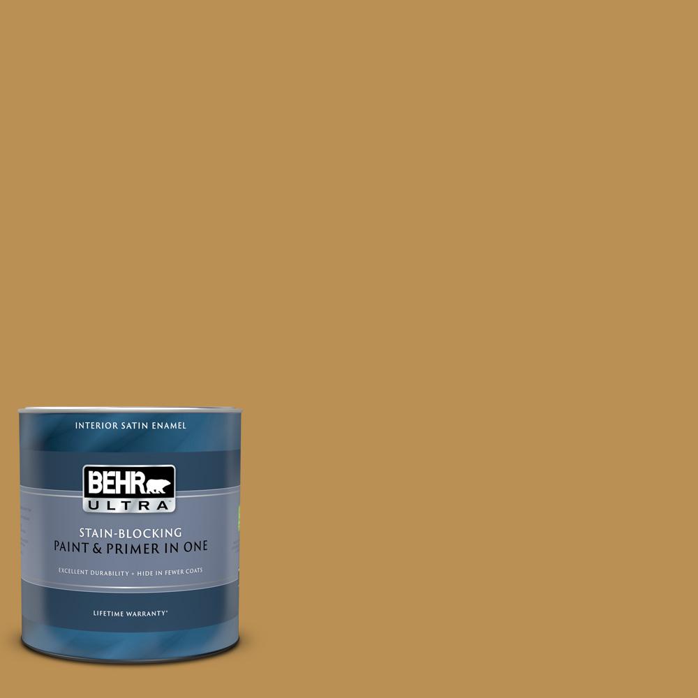 BEHR ULTRA 1 qt. MQ47 Radiance Satin Enamel Interior Paint and Primer