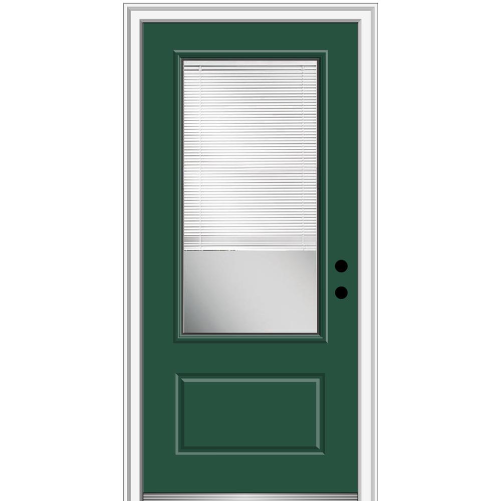 Mmi Door 36 In X 80 In Internal Blinds Left Hand Inswing 3 4