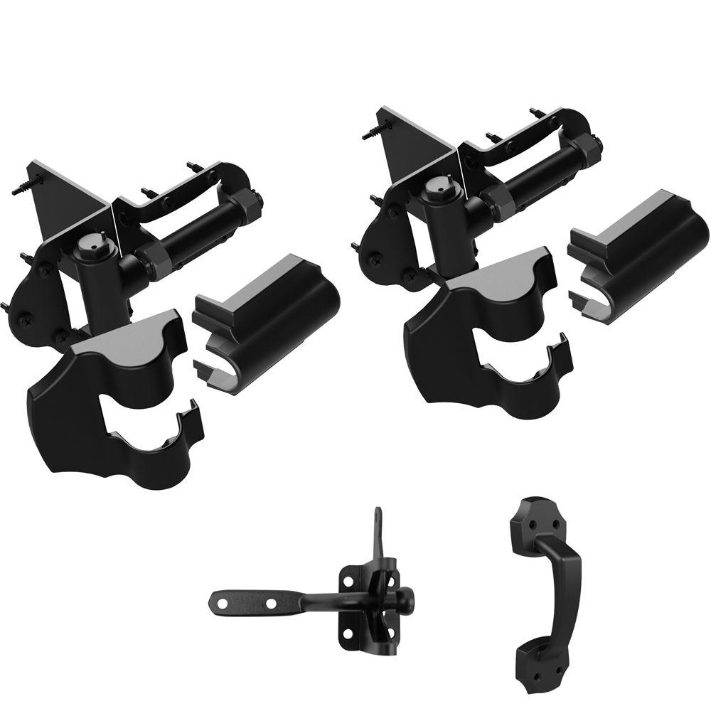 Veranda 51/2 in. x 7 in. x 9 in. Vinyl Fence Gate Hinge Kit73014089