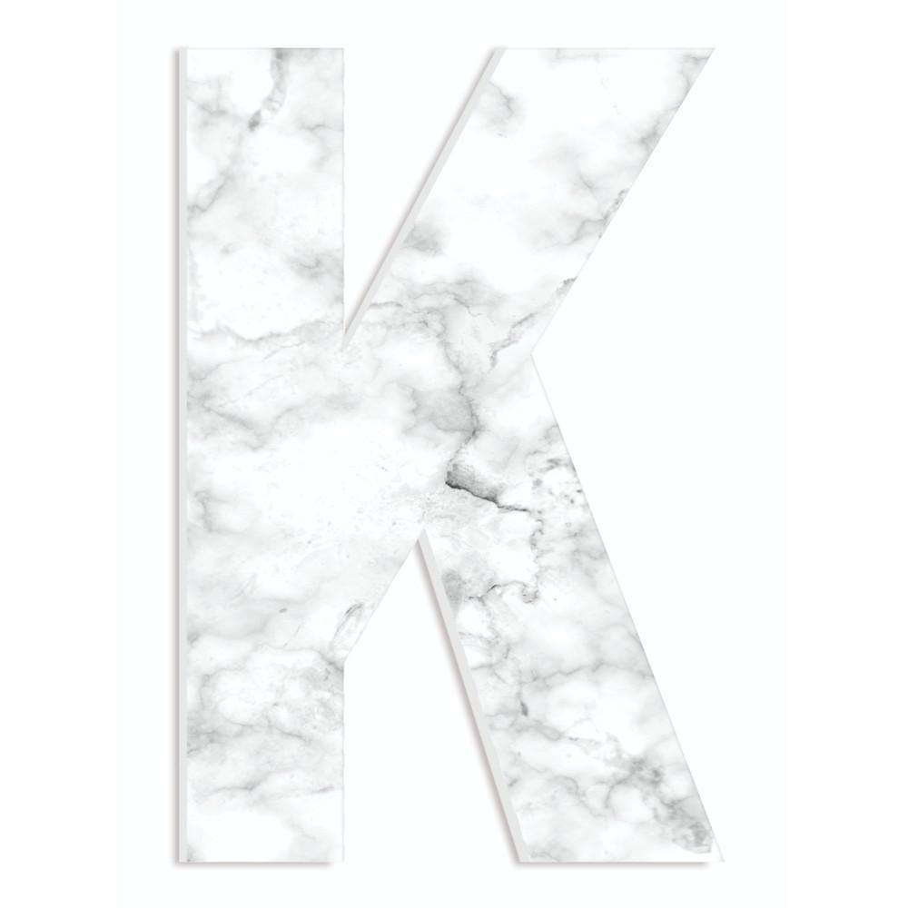 12 In X 18 Modern White And Grey Marble Patterned Initial K By Artist Daphne Poli Wood Wall Art 12 In X 18 Modern White And Grey Marble Patterned Initial K By Artist Daphne Poli Wood Wall Art