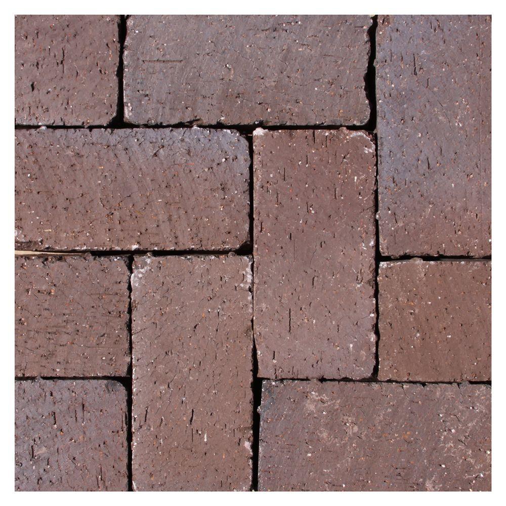 Mission Tumbled 8 In X 4 In X 225 In Clay Brown Flash Paver