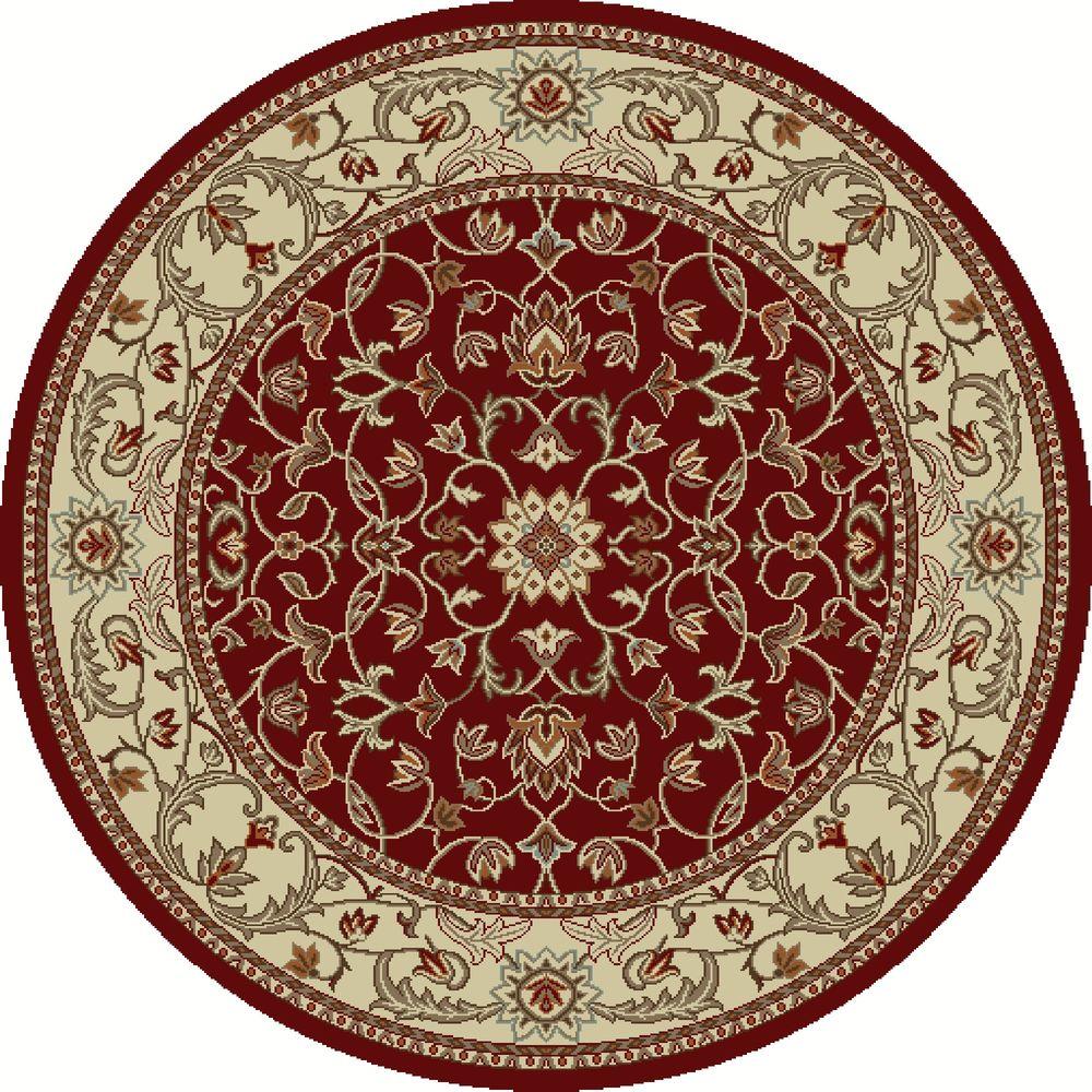 Home Decorators Collection Masterpiece Red 8 ft. Round Area Rug