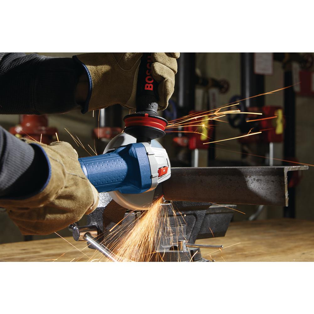 Bosch 10 Amp Corded 4 1 2 In Angle Grinder With Auxiliary Handle